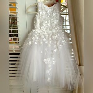 Zoe Ltd Kids Girl's Lauren 3D Flower Embellished Tulle Dress